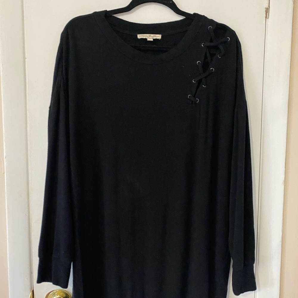 Black sweater dress
